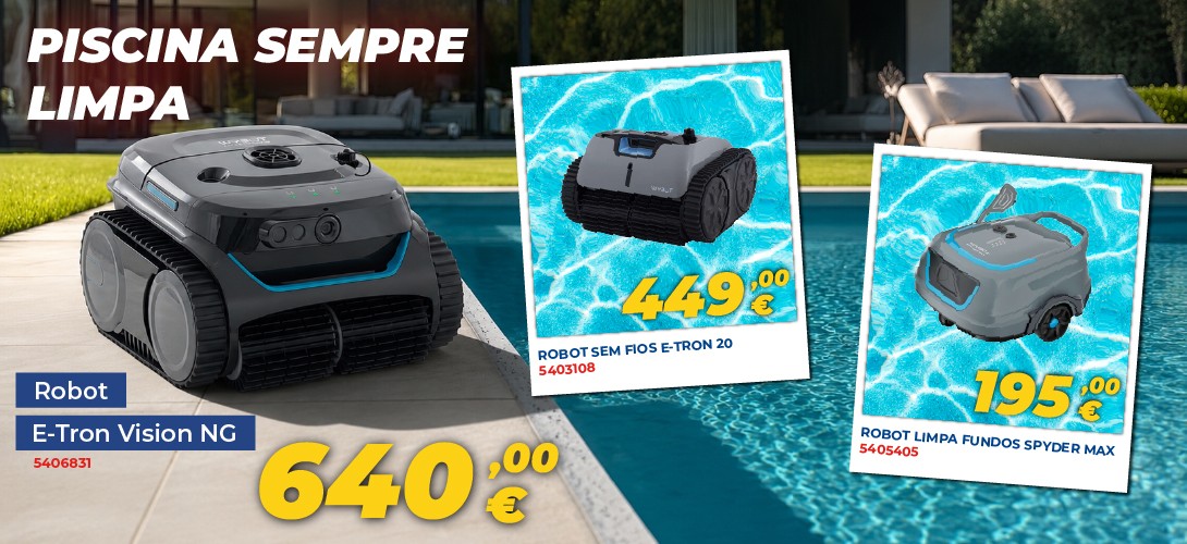 Descubra robots de piscina eficientes e fáceis de utilizar. Menos esforço, mais tempo para desfrutar de uma piscina impecável.